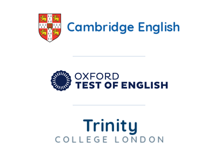 Logos Cambridge, Oxford y Trinity Cambridge English, Oxford Test of English y Trinity College London